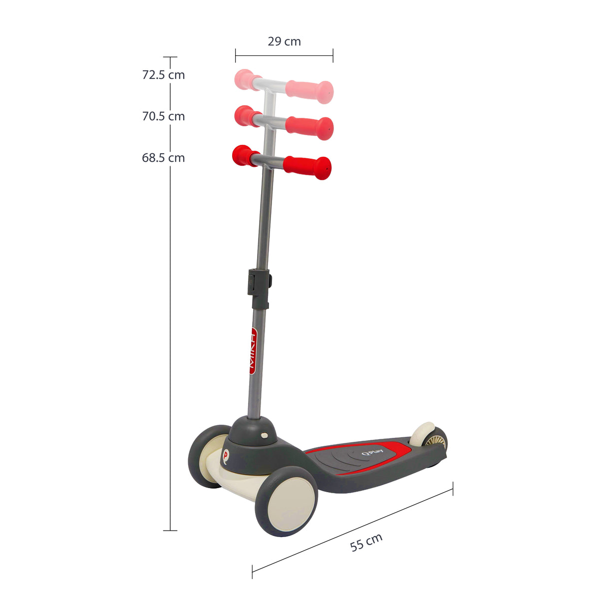 QPlay Mika LED Scooter – Red – view 15