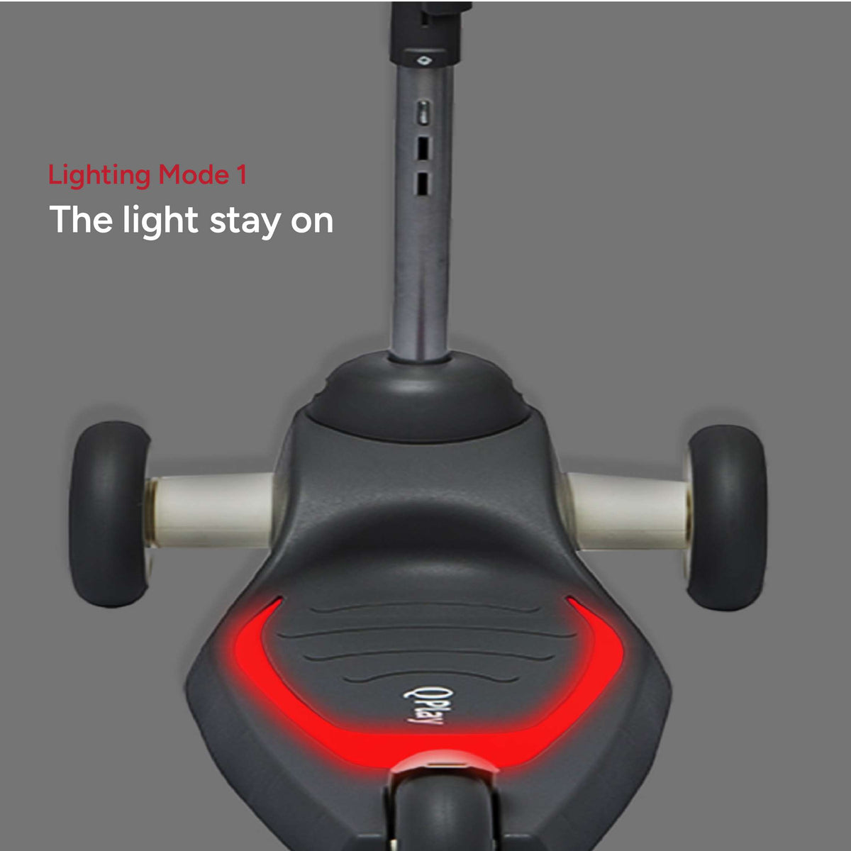 QPlay Mika LED Scooter – Red – view 9