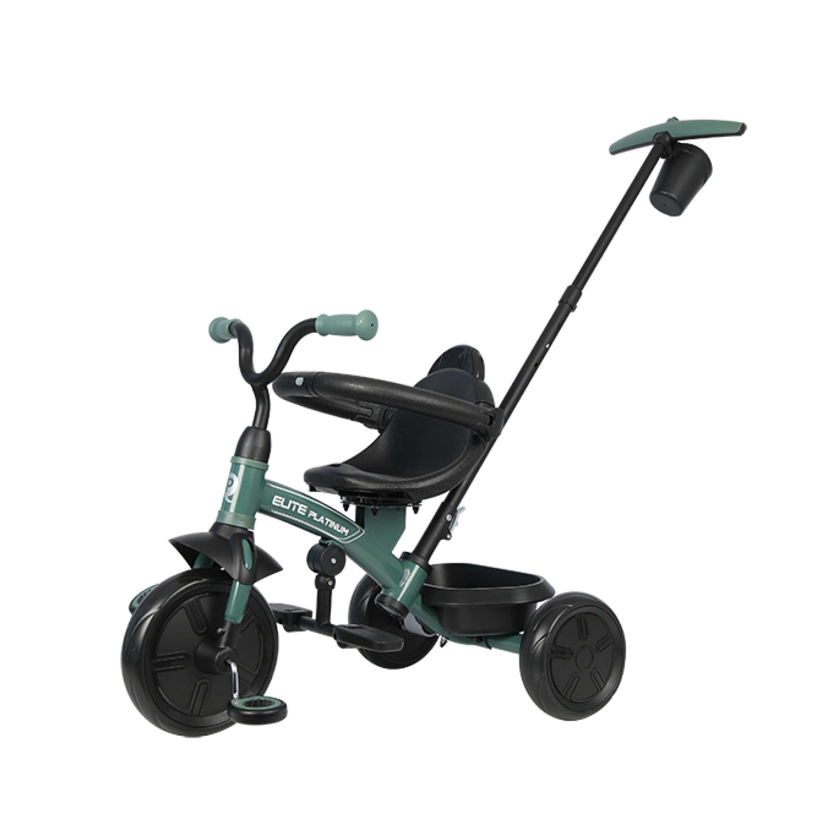 QPlay Elite Platinum 6-in-1 Tricycle – Green – view 2