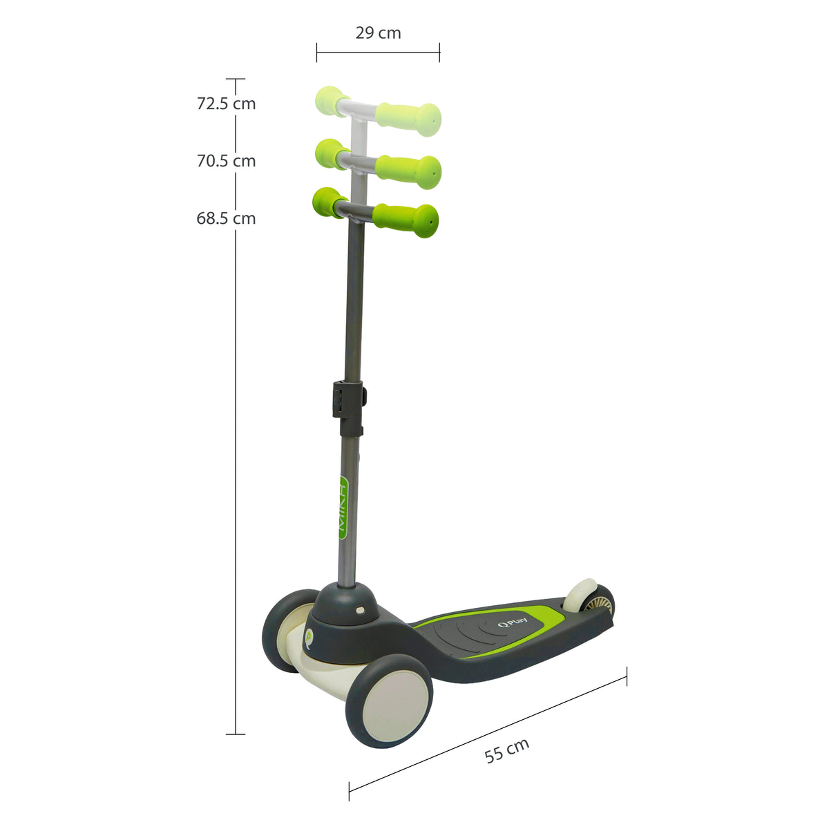 QPlay Mika LED Scooter – Green – view 12