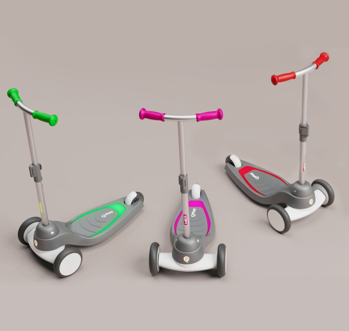 QPlay Mika LED Scooter – Green – view 8