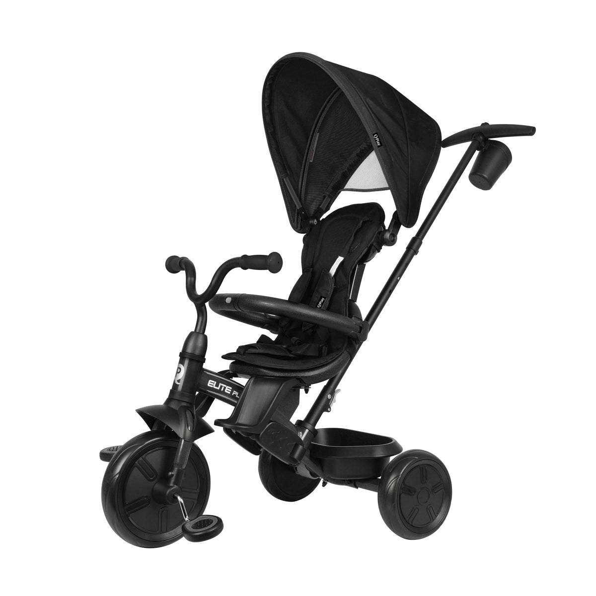 QPlay Elite Platinum 6-in-1 Tricycle – Black – view 1
