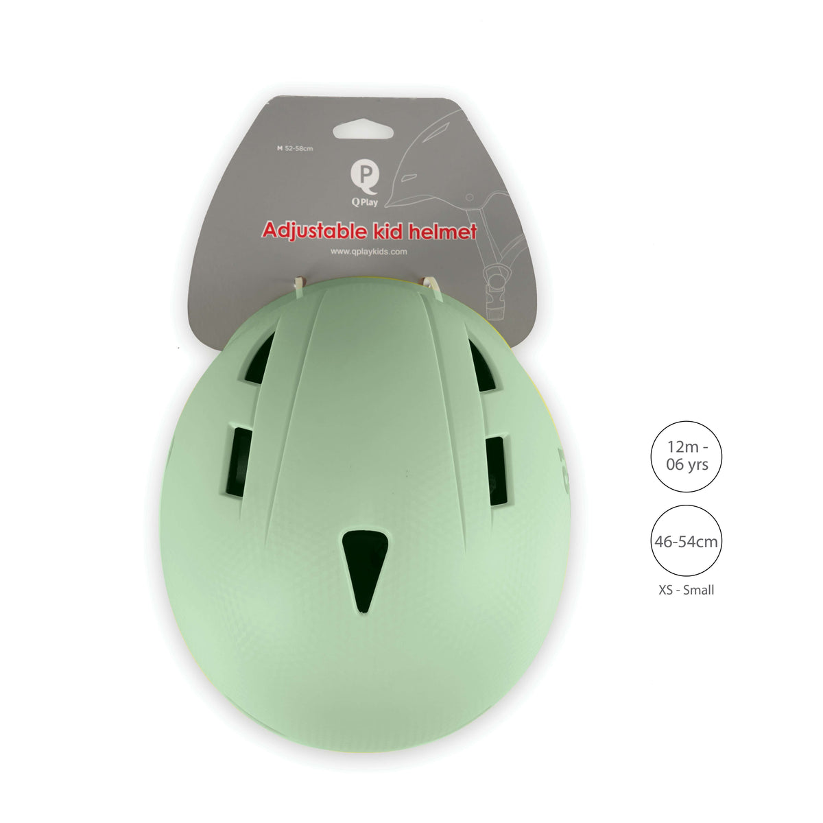 QPlay Manbo Kids Helmet – Jade Green – view 4