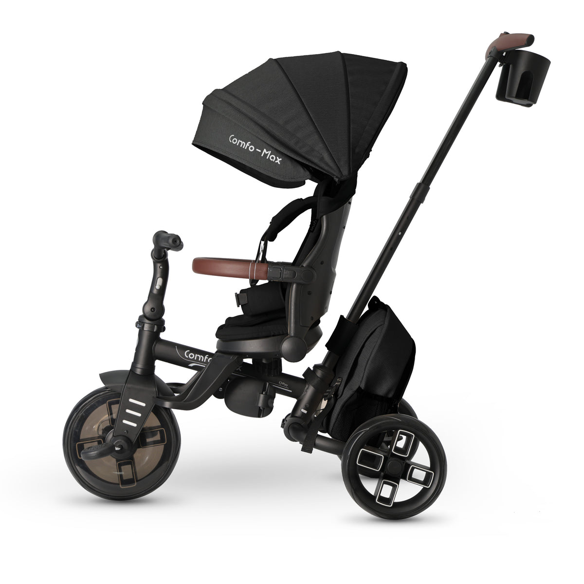 QPlay Comfo Max 7-in-1 Tricycle – Black – view 11