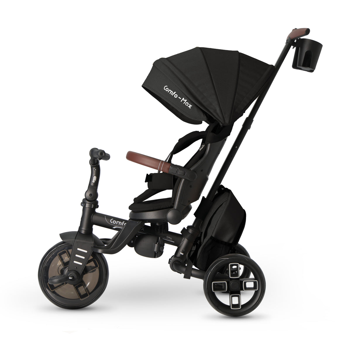 QPlay Comfo Max 7-in-1 Tricycle – Black – view 12