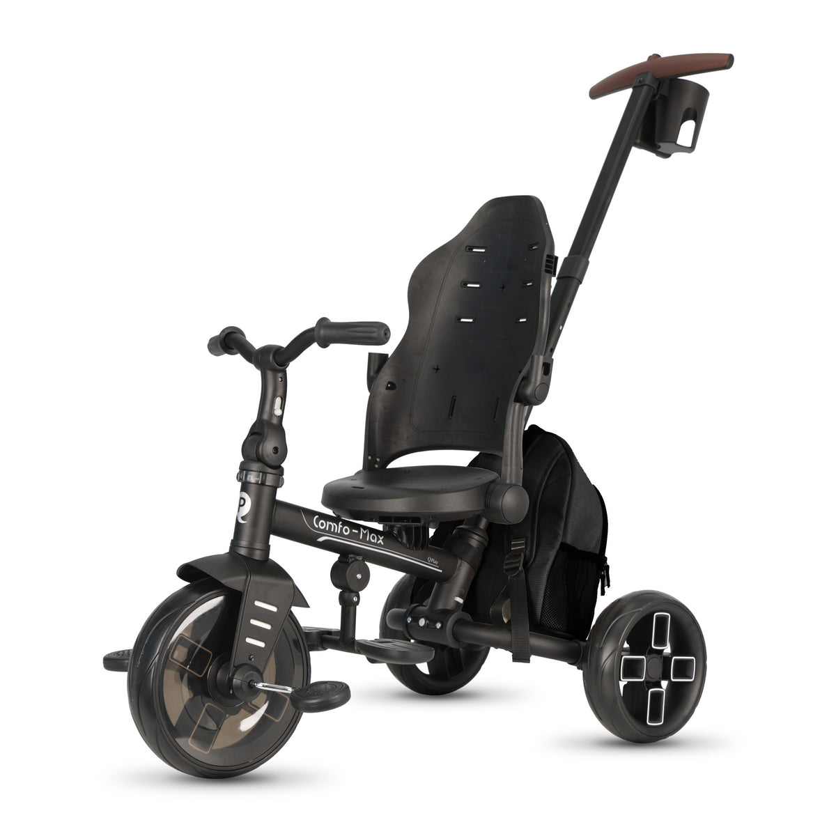 QPlay Comfo Max 7-in-1 Tricycle – Black – view 4