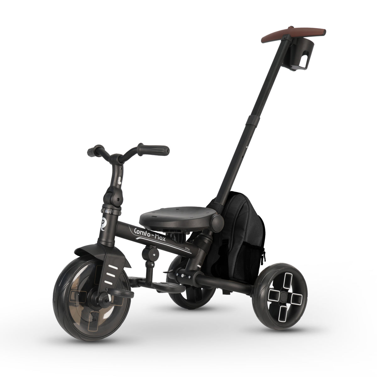 QPlay Comfo Max 7-in-1 Tricycle – Black – view 5
