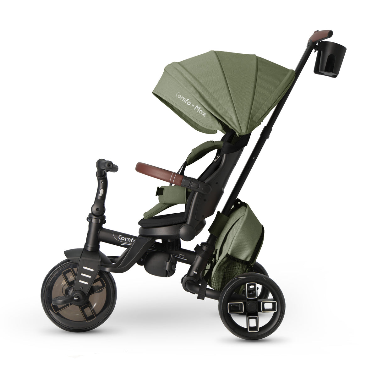 QPlay Comfo Max 7-in-1 Tricycle – Olive Green – view 16