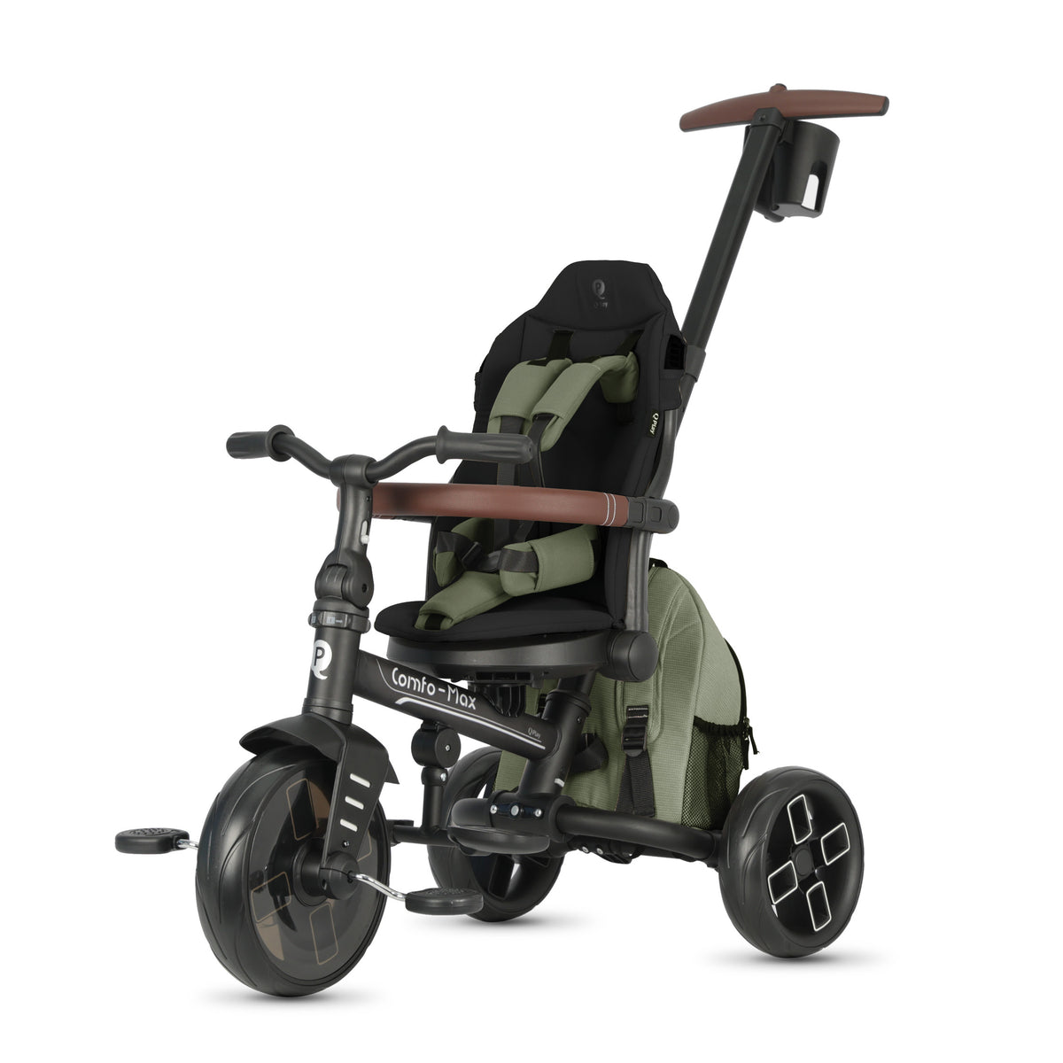 QPlay Comfo Max 7-in-1 Tricycle – Olive Green – view 17