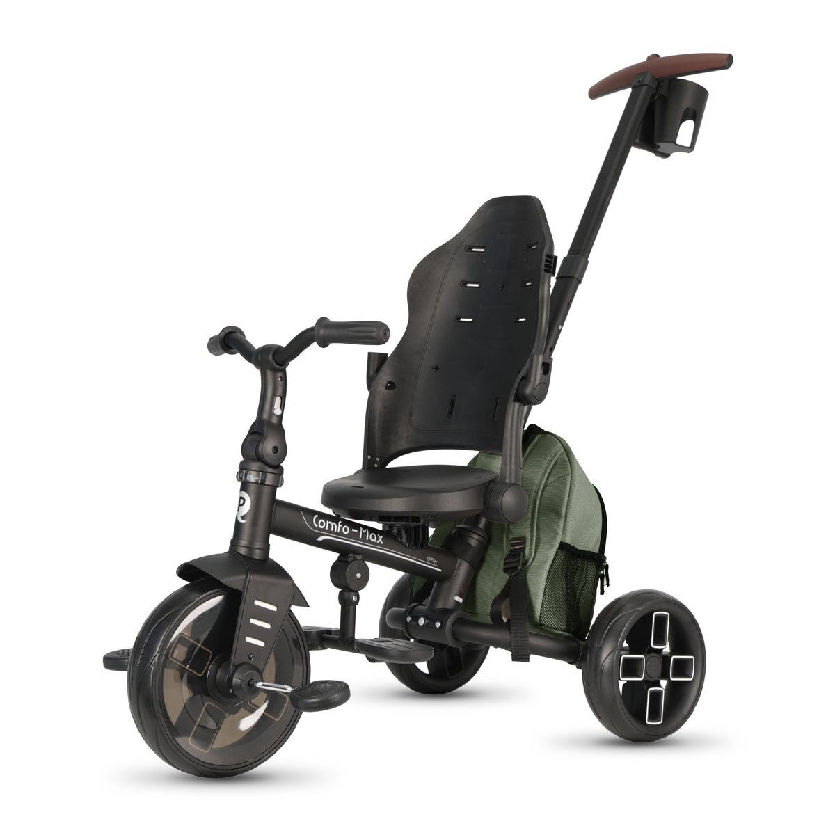 QPlay Comfo Max 7-in-1 Tricycle – Olive Green – view 18
