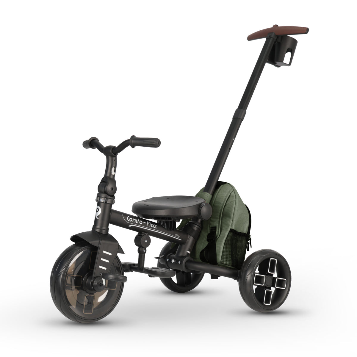 QPlay Comfo Max 7-in-1 Tricycle – Olive Green – view 13