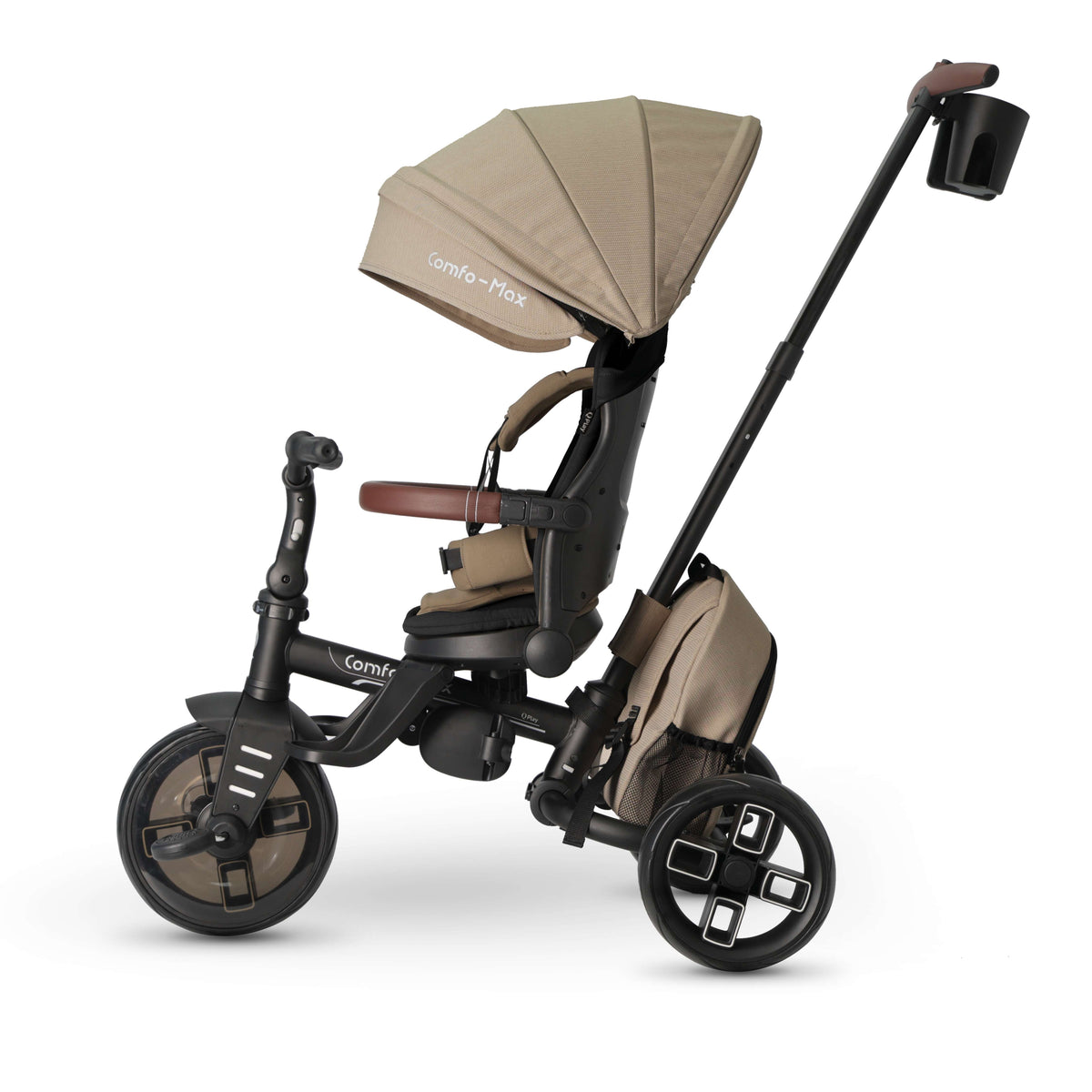 QPlay Comfo Max 7-in-1 Tricycle – Coffee – view 13