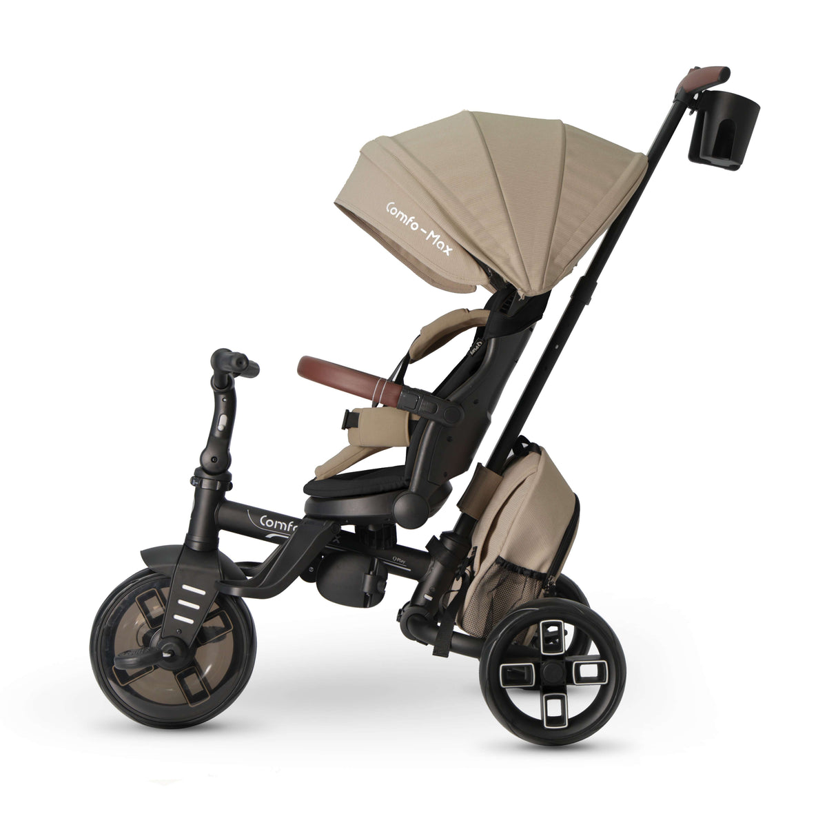 QPlay Comfo Max 7-in-1 Tricycle – Coffee – view 14