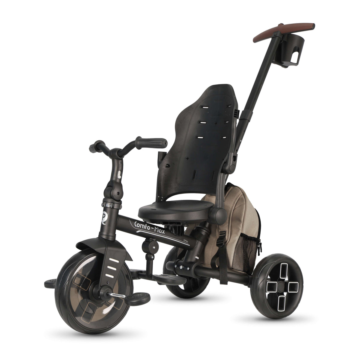 QPlay Comfo Max 7-in-1 Tricycle – Coffee – view 4