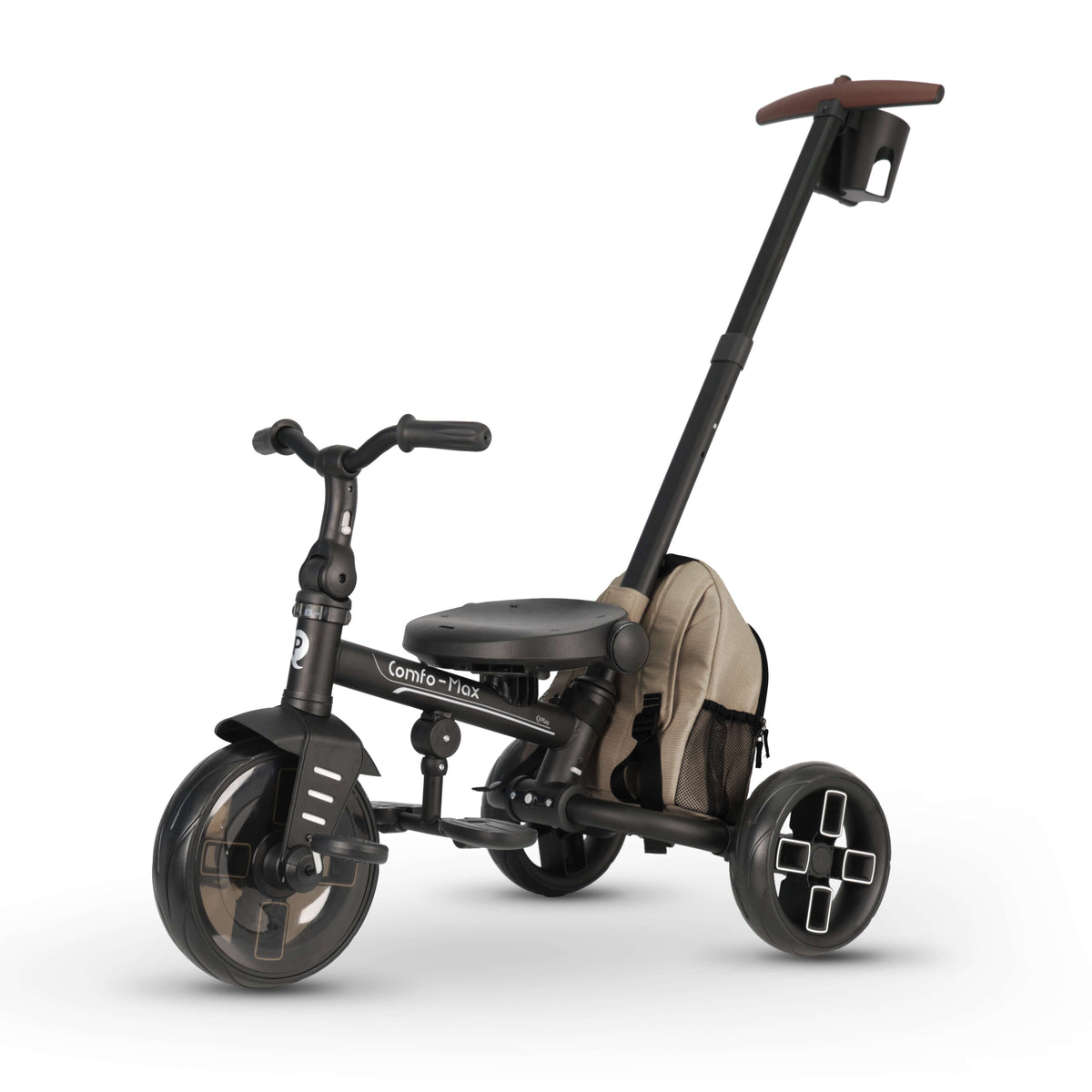 QPlay Comfo Max 7-in-1 Tricycle – Coffee – view 5