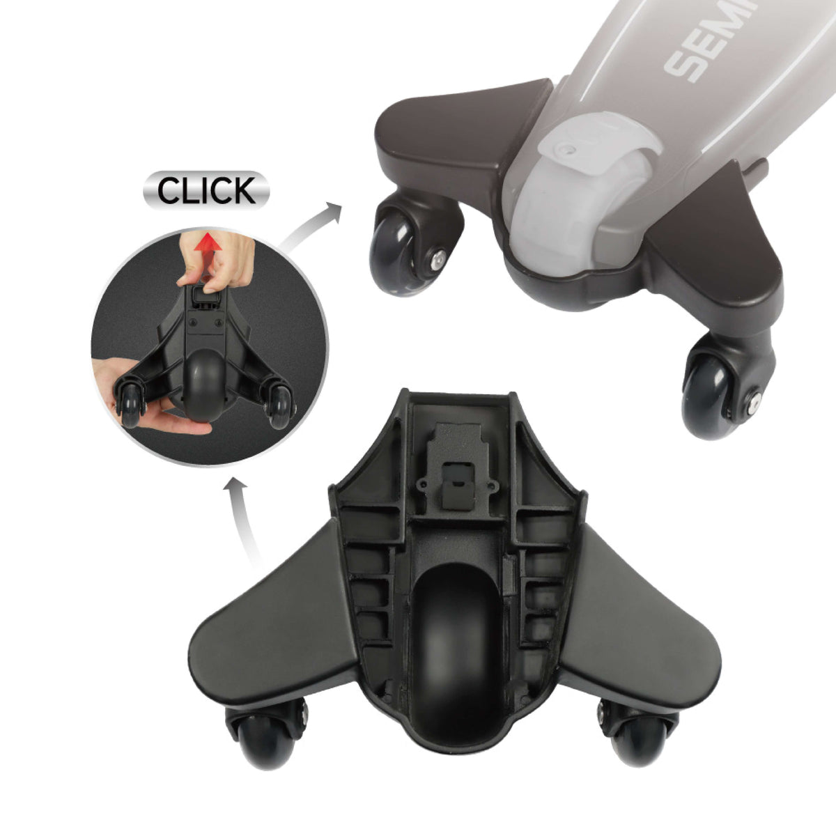 QPlay Sema Evo 360° Swivel Wheel – view 5