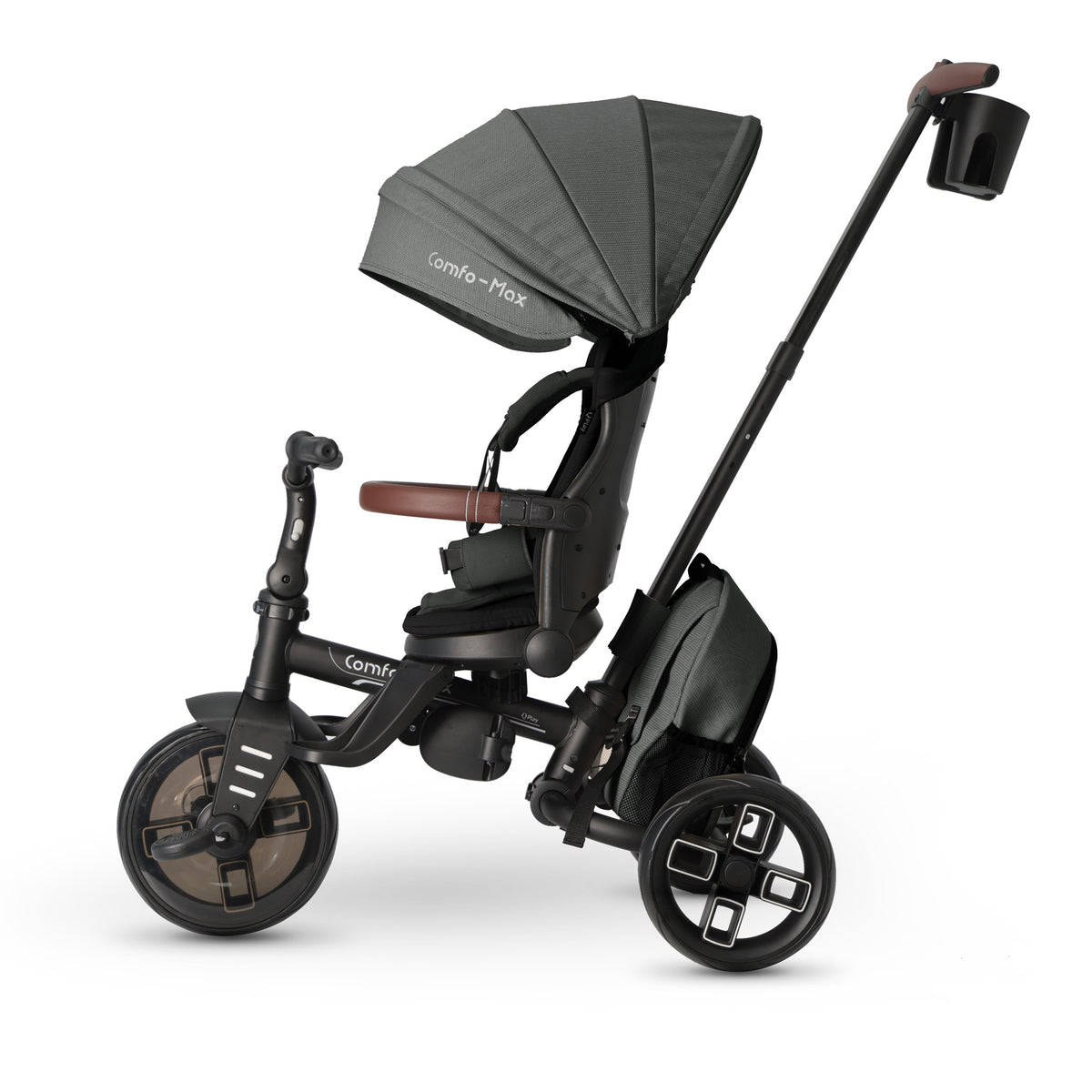 QPlay Comfo Max 7-in-1 Tricycle – Grey – view 6