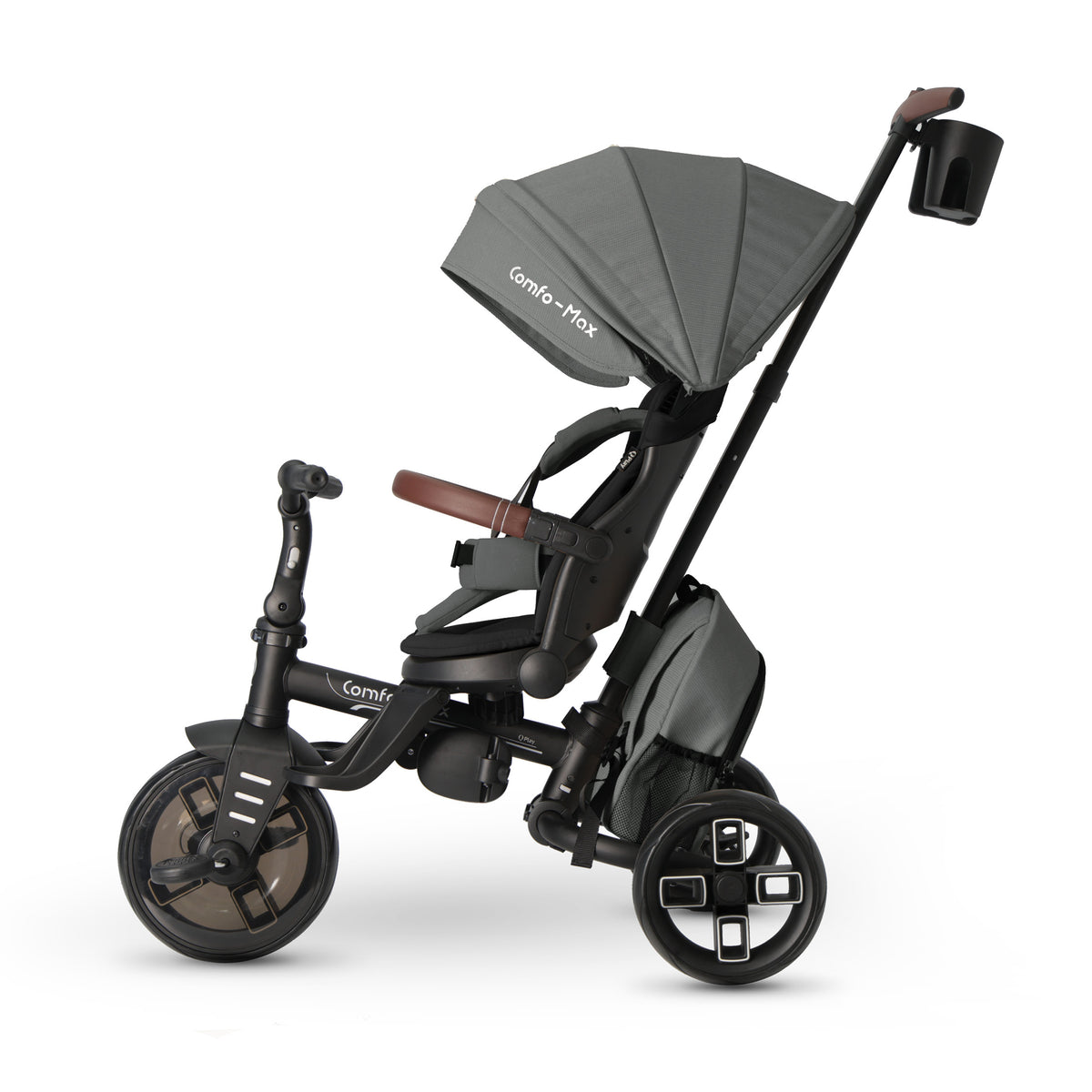 QPlay Comfo Max 7-in-1 Tricycle – Grey – view 7