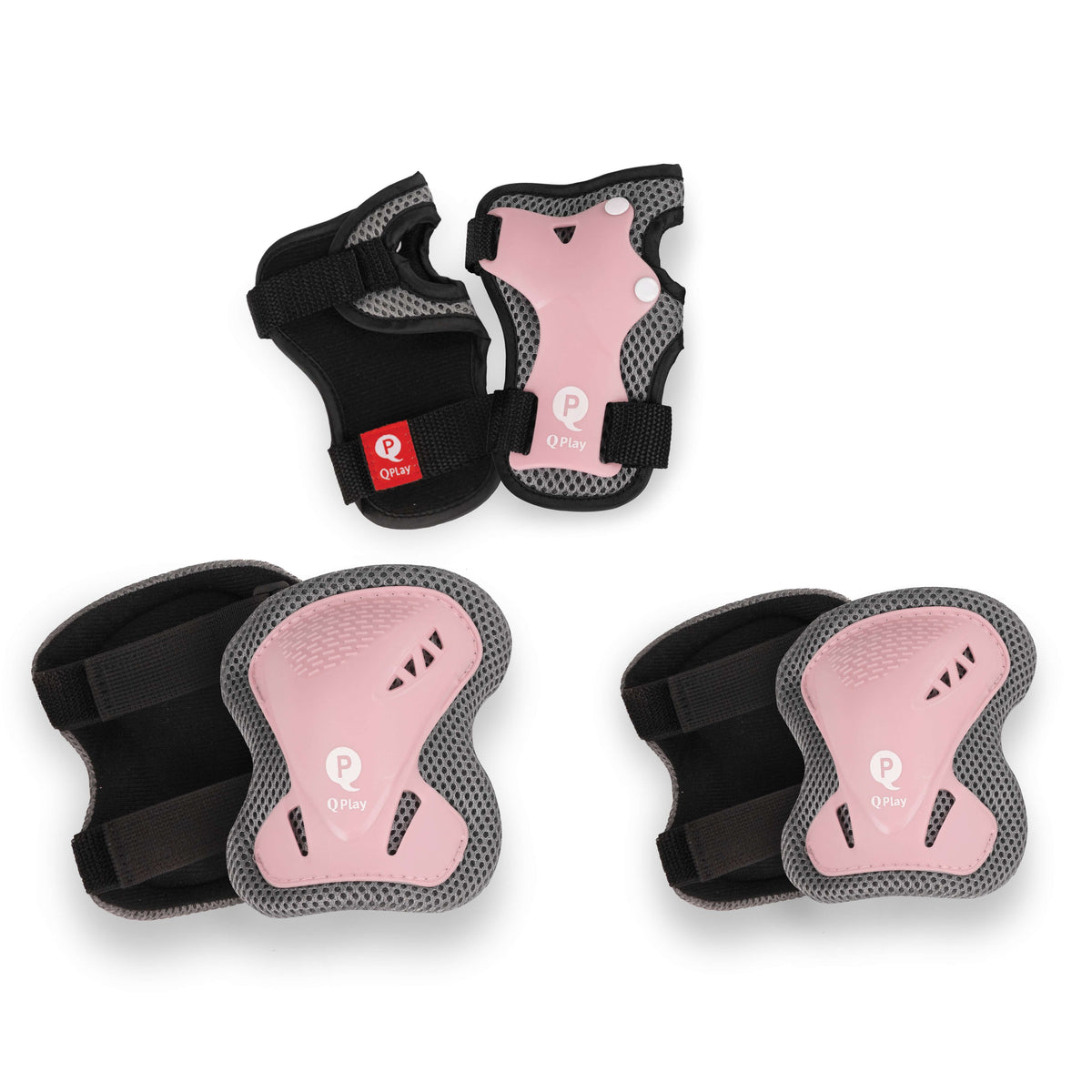 QPlay Kids Protective Pads Set – Coral Pink – view 4